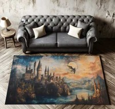 Tapete Escolar Mago, Cena Mítica, Voe para Hogwarts, Tapete de Filme, Adve Mágico comprar usado  Enviando para Brazil