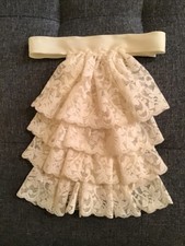 Jabot cravat cream for sale  MARKET HARBOROUGH
