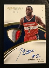 2014-15 Immaculate John Wall Patch Auto On-Card Game-Usado /75!!🤩🔥 comprar usado  Enviando para Brazil