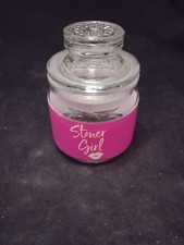  Frasco de vidro rosa quente design Stoner Girl  comprar usado  Enviando para Brazil