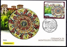 Piatto maiolica italia usato  Trambileno
