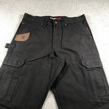 Calça Wrangler Riggs Adulto 32x34 Lona Preta Carpinteiro Ripstop Workwear comprar usado  Enviando para Brazil