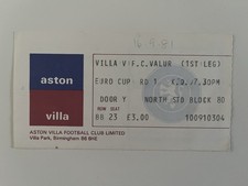 Aston villa valur for sale  LICHFIELD