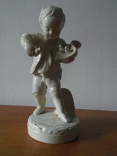 Statuette enfant oiseaux d'occasion  Rouen-