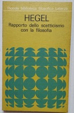 Hegel rapporto dello usato  Genova