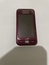 Samsung s5230 red for sale  LONDON