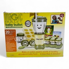 Conjunto de 20 peças processador liquidificador Magic Bullet Baby Bullet fabricante de alimentos BBR-2001M comprar usado  Enviando para Brazil