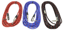 Guitar lead braided for sale  ROCHFORD