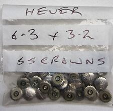 Coroa de corda de aço vintage Heuer. Autavia Carrera 6.3x3.2mm etc, usado comprar usado  Enviando para Brazil