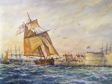 Original watercolour naval for sale  WIRRAL