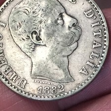 Umberto lire 1882 usato  San Bonifacio