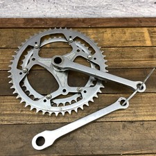 Conjunto de manivelas de aço vintage DUPLO cottered Bottecchia Race 170 mm anos 70 anos 60, usado comprar usado  Enviando para Brazil