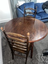 Foldable circular wooden for sale  LONDON