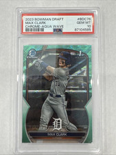 Max Clark 2023 Bowman Draft Chrome Aqua Wave PSA 10 Detroit /125 comprar usado  Enviando para Brazil