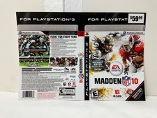 *Somente arte de estojo* Madden 10 NFL PS3 GameStop Display arte promocional comprar usado  Enviando para Brazil