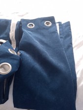 blue velvet curtains for sale  BEDWORTH