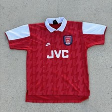ARSENAL F.C. CAMISA DE FUTEBOL 1994/1996 CASA NIKE TAMANHO M VERMELHA USADA comprar usado  Enviando para Brazil