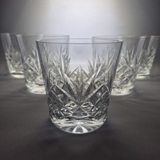 Whiskey tumblers crystal for sale  NORWICH
