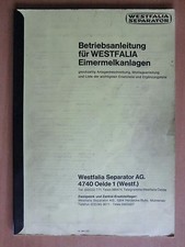 Westfalia eimermelkanlagen mel gebraucht kaufen  Könnern