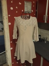 Tolles damenkleid beige gebraucht kaufen  Ballenstedt
