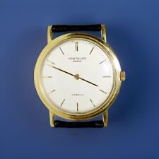 Patek Philippe Vintage Sólido Ouro 18k Calatrava Raro Gubelin Assinado Mostrador Branco., usado comprar usado  Enviando para Brazil
