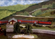 Modelleisenbahn postkarte rail gebraucht kaufen  Wöllstein