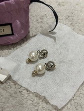 Gucci earrings pearl for sale  LONDON
