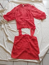 80er zweiteiler rot gebraucht kaufen  Buseck