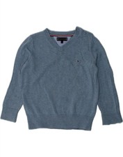 Suéter Jumper Tommy Hilfiger Bebê Menino Gola V 18-24 Meses Azul BL96, usado comprar usado  Enviando para Brazil