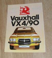 Vauxhall vx4 brochure for sale  FAREHAM