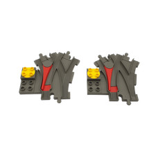 Lego® Duplo TRAIN Tracks 2 CINZA ESCURO Track Switcher com interruptor vermelho, usado comprar usado  Enviando para Brazil