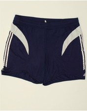 Shorts esportivo gráfico masculino ADIDAS grande azul marinho colorblock poliéster BO23 comprar usado  Enviando para Brazil