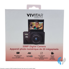 Câmera Digital Vivitar 4K Ultra HD 20 MP 2.8" Flip LCD 16GB MicroSD (VECXX99)™ comprar usado  Enviando para Brazil