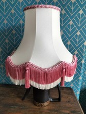 Cream pink fringe for sale  BLACKPOOL