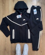 Conjunto de moletom e calça Nike Tech Tracksuit preto masculino novo comprar usado  Enviando para Brazil
