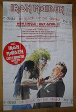 IRON MAIDEN be quick or be dead pôster promocional original do Reino Unido '92 60"x40" comprar usado  Enviando para Brazil
