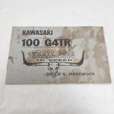 Manual do proprietário original do fabricante de equipamento original Kawasaki - 1972 G4TR Trail Boss 100 10 velocidades comprar usado  Enviando para Brazil