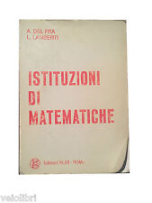 Istituzioni matematiche del usato  Roma