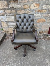 Vintage green leather for sale  HEXHAM