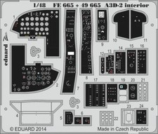 Interior Eduard Zoom 1/48Fe665 A3D-2 para kits de trompetista comprar usado  Enviando para Brazil