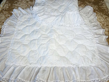 Vtg white ruffle for sale  Springfield
