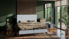 Łóżko Nowoczesne podwójne łóżko Designer Sypialnia Tapicerka Tkanina Meble Łóżka na sprzedaż  PL