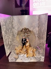 Decoração de bolo vintage 50º aniversário de casamento dourado 7,5" Wilton comprar usado Decoração de bolo vintage 50º aniversário de casamento dourado 7,5" Wilton comprar usado  Enviando para Brazil