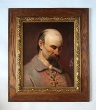 Używany, Johan Kesler (Działający w Wiedniu, połowa 19. Jhd.) Portret mnicha z krucyfiksem na sprzedaż  PL