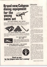 1968 PAPER AD Calypso Aqua Lung US Divers Company Jacques Cousteau, usado comprar usado  Enviando para Brazil