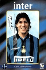 Cartolina calciatori inter usato  Italia