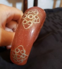 Outstanding Red Bone Horn Silver Bracelet Cuff Very Authentic comprar usado Outstanding Red Bone Horn Silver Bracelet Cuff Very Authentic comprar usado  Enviando para Brazil