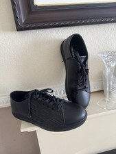 Mens black leather for sale  PONTYPRIDD