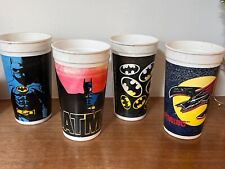 Lote de 4 COPOS DE PLÁSTICO BATMAN 1989 MÉXICO PEPSI 24 oz, usado comprar usado  Enviando para Brazil