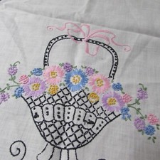 Hand embroidered table for sale  Newark